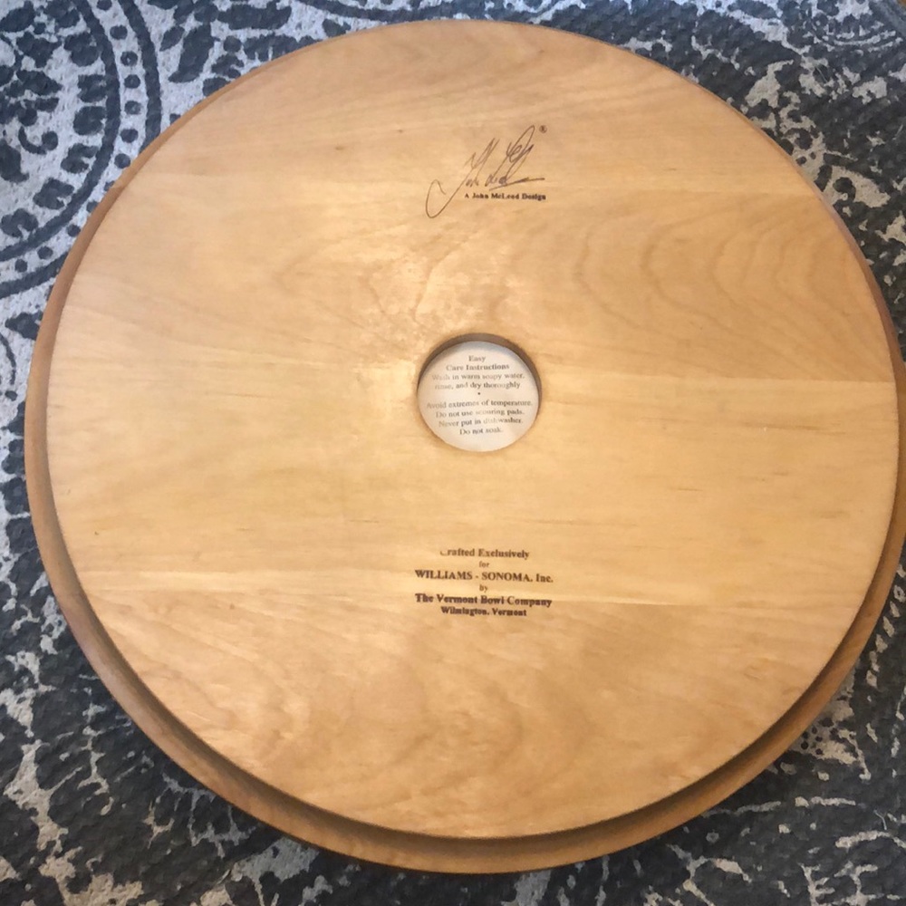John McLeod - WilliamsSonoma wood bowl platter - Picture 4 of 12